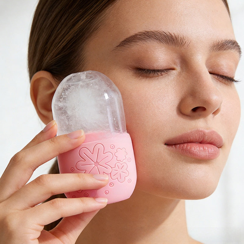 ClearSkin Pink Ice Roller & Facial Scraper Set (3-Piece)